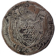 3 Kreuzers - Frederick II, Germany, 1799 reverse image