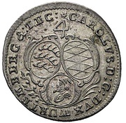 4 Kreuzers - Charles Eugen obverse image