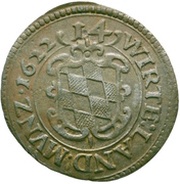 2 Schillings - John Frederick, Germany, 1621-1622 reverse image