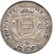 5 Kreuzer - Charles Eugen, Germany, 1790 reverse image