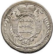 6 Kreuzers - Charles Eugen, Germany, 1746 reverse image