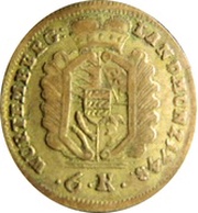 6 Kreuzers - Charles Eugen, Germany, 1746-1750 reverse image