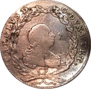 10 Kreuzers - Charles Eugen Konventionskreuzer obverse image
