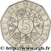 5 Euros Soccer obverse image