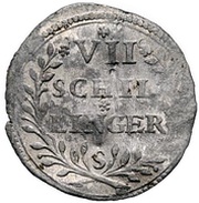 7 Schilling - John Frederick I Kipper; Siebenschillinger, Germany, 1622 reverse image