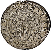 15 Kreuzers - Julius Frederick of Württemberg-Weiltingen, Germany, 1632 reverse image