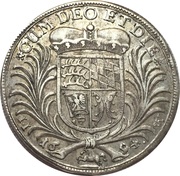 ¼ Thaler - Eberhard Louis, Germany, 1694 reverse image