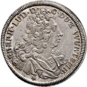 ¼ Thaler - Eberhard Louis obverse image