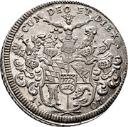 ¼ Thaler - Eberhard Louis, Germany, 1707 reverse image