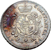 ¼ Thaler - Charles Eugen, Germany, 1744 reverse image
