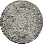 15 Kreuzers - Charles Eugen, Germany, 1746 reverse image