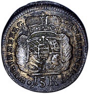15 Kreuzers - Charles Eugen, Germany, 1746-1760 reverse image