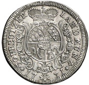 30 Kreuzers - Eberhard Louis, Germany, 1731-1733 reverse image