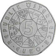 5 Euros Joseph Haydn obverse image