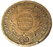 20 Kreuzers - Charles Eugen, Germany, 1763-1764 reverse image