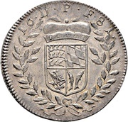 ½ Thaler - Frederick Charles, Germany, 1681 reverse image