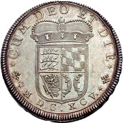½ Thaler - Eberhard Louis, Germany, 1695 reverse image