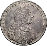 ½ Thaler - Charles Frederick Ausbeutetaler obverse image