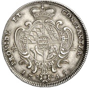 ½ Thaler - Charles Eugen, Germany, 1745 reverse image