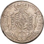 ⅔ Thaler - Charles Eugen Kriegsgeld, Germany, 1759 reverse image
