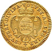 ¼ Ducat - Charles Frederick, Germany, 1738-1744 reverse image