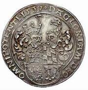1 Thaler - Ulrich, Germany, 1537 reverse image