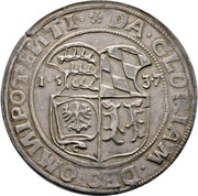 1 Thaler - Ulrich, Germany, 1537 reverse image