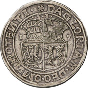 1 Thaler - Ulrich, Germany, 1537 reverse image