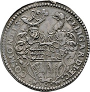 1 Thaler - Louis Marriage with Ursula of Pfalz-Veldenz, Germany, 1585 reverse image