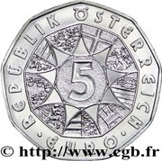 5 Euros Ski Jump obverse image