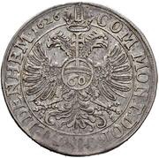 60 Kreuzer - John Frederick I, Germany, 1626 reverse image