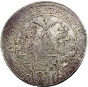 1 Thaler - Louis Frederick of Mömpelgard, Germany, 1628 reverse image