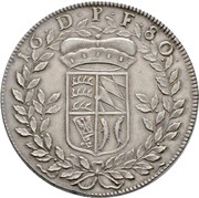 1 Thaler - Frederick Charles, Germany, 1680 reverse image