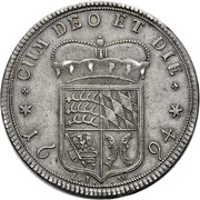 1 Thaler - Eberhard Louis, Germany, 1694 reverse image