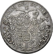 1 Thaler - Eberhard Louis, Germany, 1707 reverse image