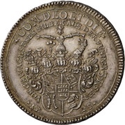 1 Ausbeutethaler - Eberhard Louis, Germany, 1728 reverse image