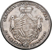1 Thaler - Charles Frederick, Germany, 1739 reverse image