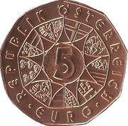 5 Euros Society of Music Lovers obverse image