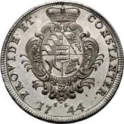 1 Thaler - Charles Eugen, Germany, 1744 reverse image