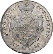 1 Thaler - Charles Eugen, Germany, 1748 reverse image