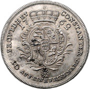 1 Thaler - Charles Eugen, Germany, 1762-1763 reverse image