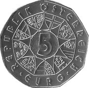 5 Euros Society of Music Lovers obverse image