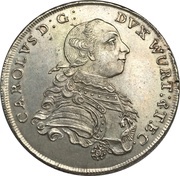 1 Thaler - Charles Eugen obverse image