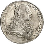 1 Thaler - Charles Eugen obverse image