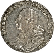 1 Thaler - Frederick Eugen 300 Years of the Duchy obverse image