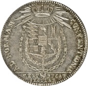 1 Thaler - Frederick Eugen 300 Years of the Duchy, Germany, 1795 reverse image