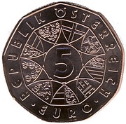 5 Euros Schladming 2013 obverse image