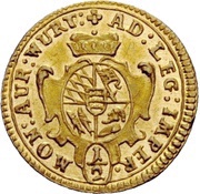 ½ Ducat - Charles Rudolph, Germany, 1737-1738 reverse image