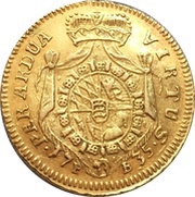 ½ Carolin - Charles Alexander, Germany, 1734-1736 reverse image