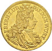 1 Ducat - Eberhard Louis obverse image